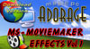 Adorage for Moviemaker informations, demos, FAQs, workshops, contact etc.
