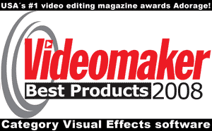 Adorage, Videomaker Best Product 2008